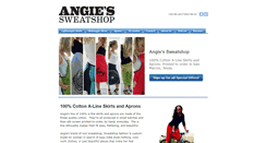 Desktop Screenshot of angiessweatshop.com